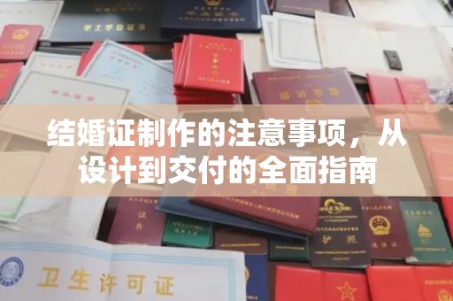 建阳结婚证制作的注意事项，从设计到交付的全面指南